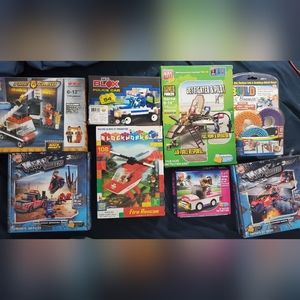 : Lot of 8 NIB block tech & build bonanza building block kits Compatible w/ lego